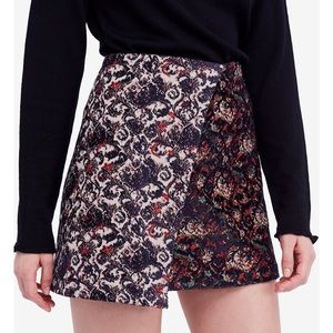 Free People Mix-Knit Jacquard Mini Skirt